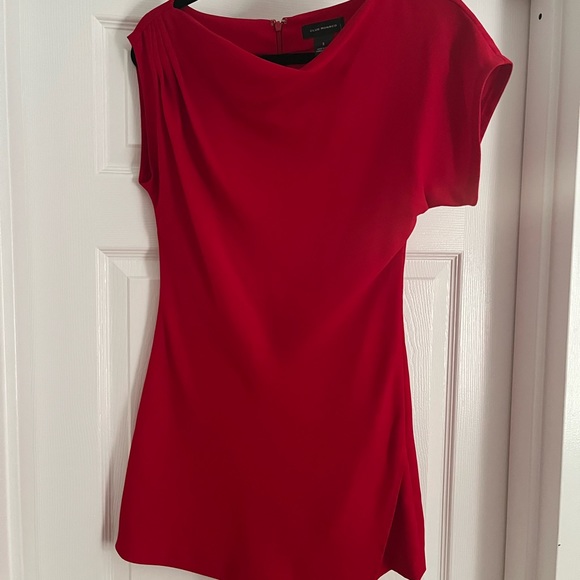 Club Monaco Holiday Red Party Romper - Picture 3 of 9